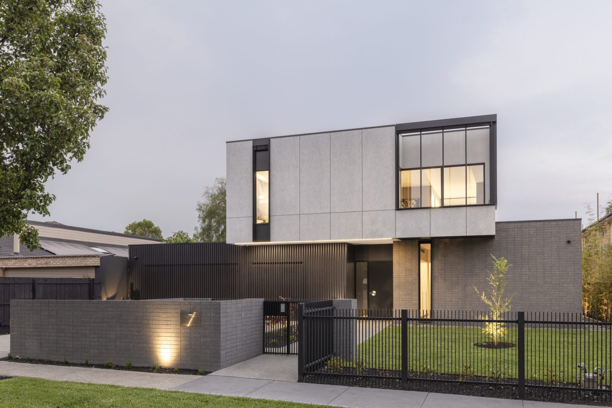 Knockdown rebuild in Surrey Hills – Scheele Residence façade by Bluestar Property Group